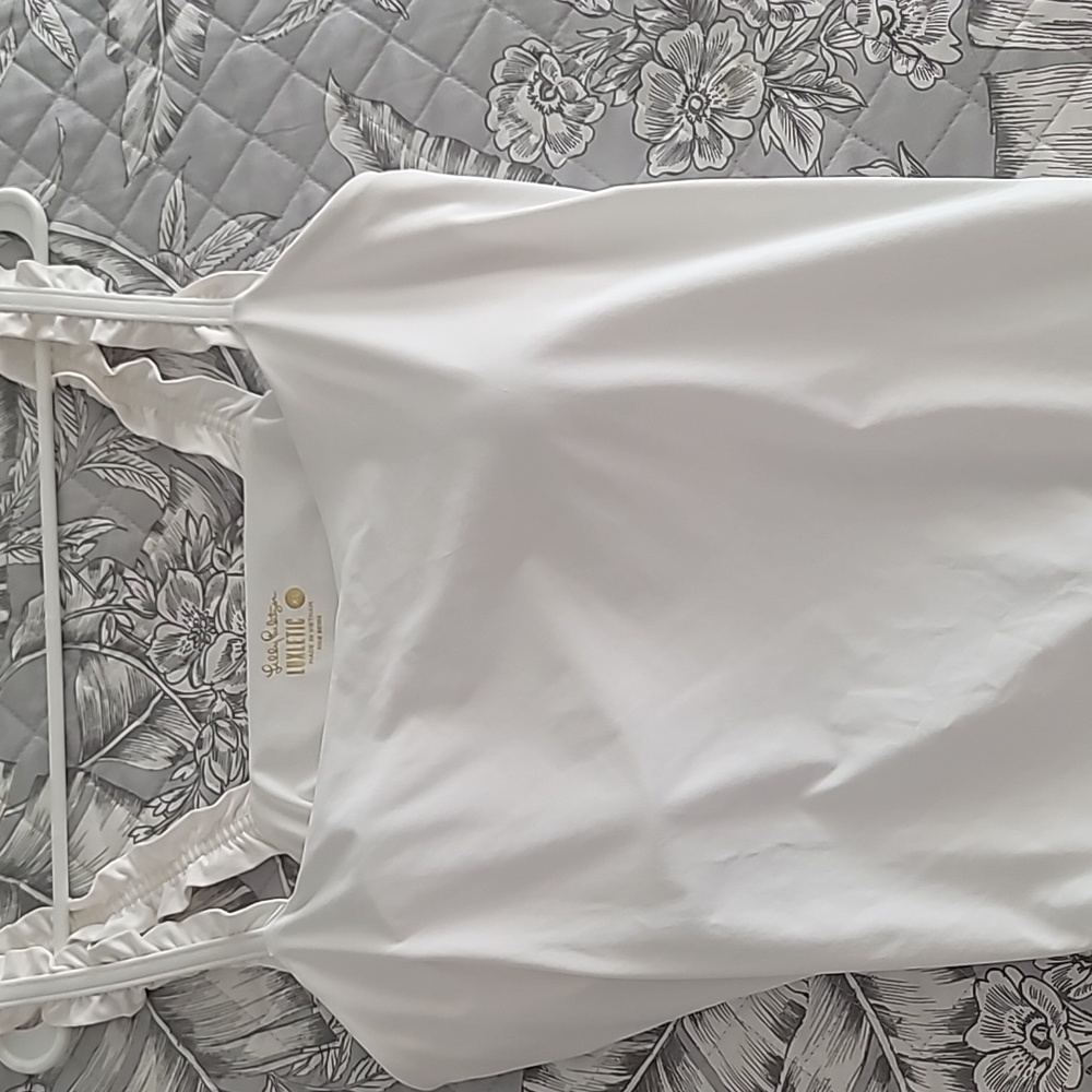 Lily pulitzer white tank luxletic xl